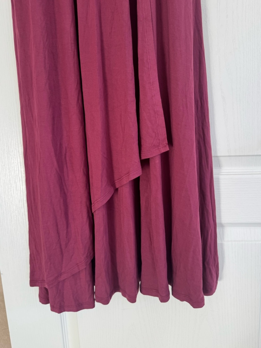 Soma dark red plum Maxi Dress built in bra and pockets NWT serenity small S - Picture 9 of 12